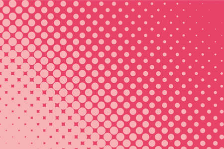 Halftone pattern comic background. Dotted retro backdrop with circles, dots. Design element for web banners, posters, cards, wallpapers, sites. Pop art style vector illustration.のイラスト素材