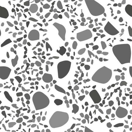 seamless pattern with dots, uneven, irregular circles, spots, vectorのイラスト素材