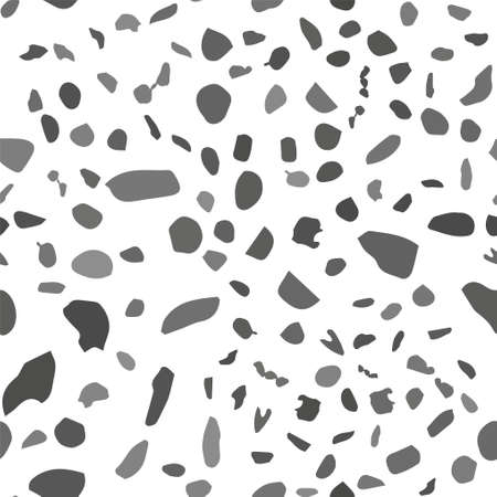 seamless pattern with dots, uneven, irregular circles, spots, vectorのイラスト素材