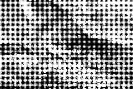 Monochrome halftone background Abstract  grunge texture Vector background for posters, web sites, business cards, banners. Minimalism and memphis style.Vintage, retroのイラスト素材