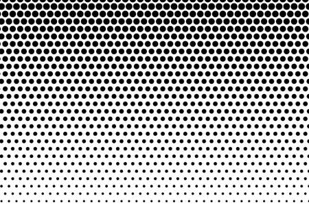 Halftone pattern. Comic background. Dotted retro backdrop with circles, dots. Design element for web banners, posters, cards, wallpapers, sites. Pop art style. Vector illustration. Black and whiteのイラスト素材