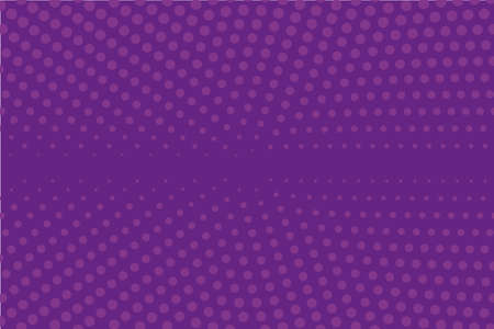 Comic pattern. Halftone background. Purple, violet color. Dotted retro backdrop, panels with dots, points, circles, rounds. Design element for web banners, posters, cards, wallpaper, sites.のイラスト素材