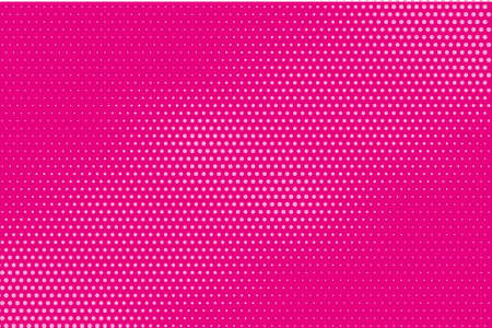 Halftone pattern. Comic background. Dotted retro backdrop with circles, dots. Design element for web banners, posters, cards, wallpapers, sites. Pop art style. Vector illustration. Pink colorのイラスト素材