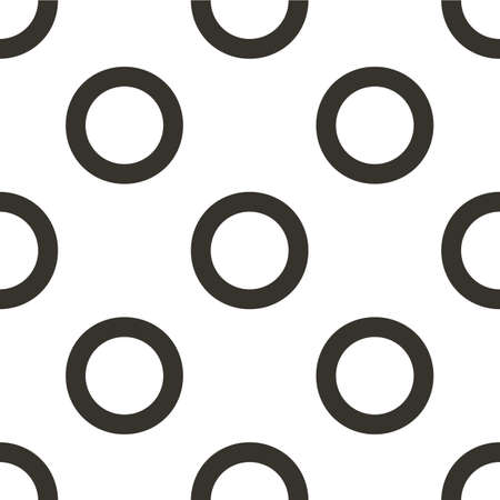 Black circles pattern.のイラスト素材