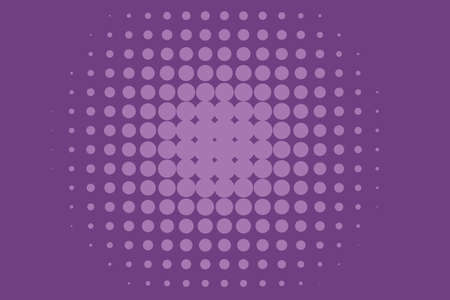 Abstract monochrome halftone pattern. Comic background. Dotted backdrop with circles, dots, point. Design element for web banners, posters, cards, wallpapers, sites. Purple, lilac colorのイラスト素材