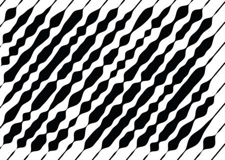 Abstract monochrome pattern, grunge, halftone effect, uneven, changing the thickness of the lines. The element of design to create layouts, skins, printing on paper, fabric, wrap. Vector illustrationのイラスト素材