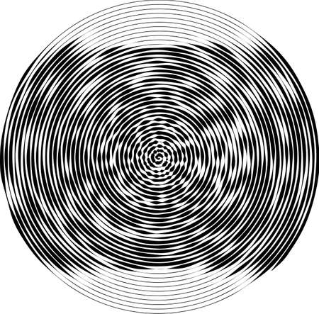 Spiral round shape. The element of design to create abstract layouts, covers, print on paper, fabric, wrap. Vector illustrationのイラスト素材