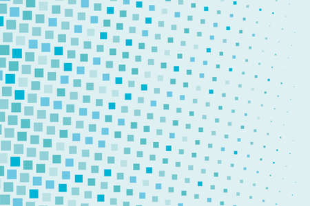 Halftone background. Comic style. Abstract geometric pattern with small squares. Design element for web banners, posters, cards, wallpapers, backdrops Different shades of Blue Vector illustrationのイラスト素材