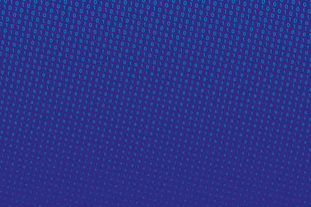 Random numbers 0 and 1 in a binary code pattern design illustration.