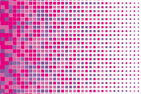 Abstract geometric pattern with small squares like ceramic tile. Design element for web banners, posters, backgrounds, cards, wallpapers, backdrops, panels Pink, purple color Vector illustrationのイラスト素材