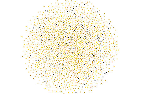 Golden glitter confetti pattern.のイラスト素材