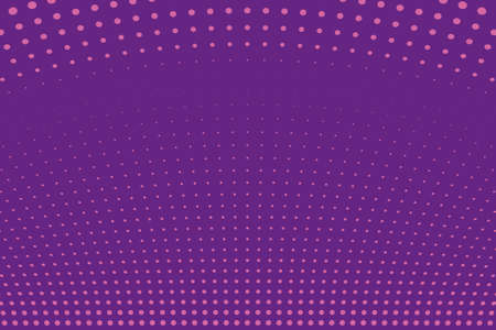 Abstract futuristic halftone pattern. Comic background. Dotted backdrop with circles, dots, point small scale. Design element for web banners, posters, cards, wallpapers, sites. Pink, purple colorのイラスト素材