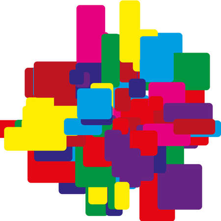 Bright abstract geometric background with rectangles. Typographic design layouts, business cards, posters, covers, web banners and websites.のイラスト素材