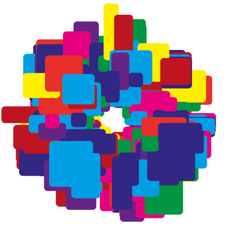 Bright abstract geometric background with rectangles. Typographic design layouts, business cards, posters, covers, web banners and websites.のイラスト素材