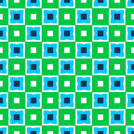 Fabric print. Geometric pattern in repeat. Seamless background, mosaic ornament, ethnic style. Design for prints on fabrics, textile, surface, paper, wallpaper, interior, patchwork, wrapper.のイラスト素材