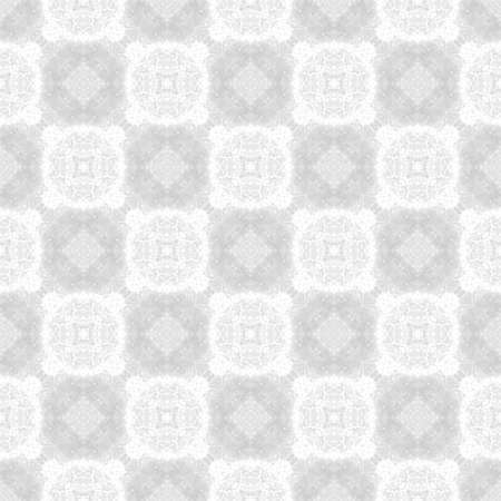 Light white-grey background. Fabric print. Geometric pattern in repeat. Seamless grunge surface,...