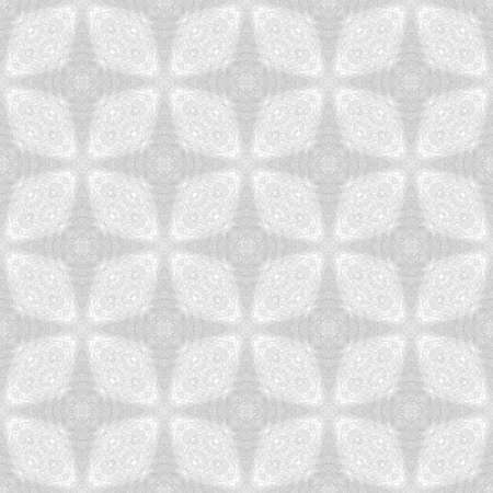 Light white-grey background. Fabric print. Geometric pattern in repeat. Seamless grunge surface, mosaic ornament, ethnic style. Design for prints on fabrics, textile, surface, wallpaper, interiorの写真素材