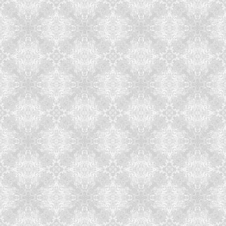 Light white-gray texture. Fabric print. Geometric pattern in repeat. Seamless grunge background,...
