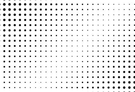 Abstract futuristic halftone pattern. Comic background. Dotted backdrop with circles, dots, point small scale. Design element for web banners, posters, cards, wallpapers, sites. Black and white colorのイラスト素材
