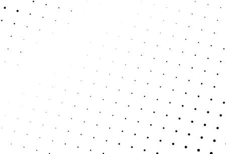 Abstract futuristic halftone pattern. Comic background. Dotted backdrop with circles, dots, point large scale. Design element for web banners, posters, cards, wallpapers, sites. Black and white color.のイラスト素材