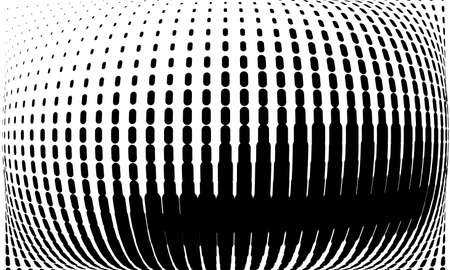 Abstract monochrome halftone pattern. Futuristic panel.のイラスト素材