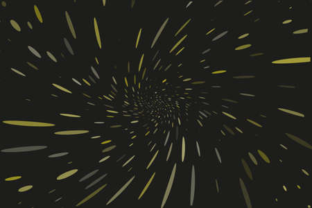 Abstract, dynamic motion background. Vector illustration Radiating from the center of the rays, the sprays of different sizes and lengths.のイラスト素材