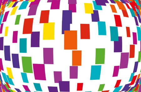 Abstract geometric pattern with multicolored rectanglesのイラスト素材