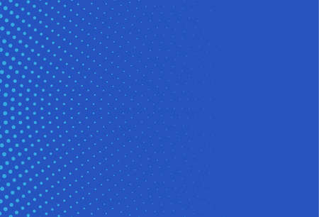 Abstract blue halftone pattern. Futuristic panel. Grunge dotted backdrop with circles, dots, point....
