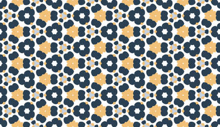 Retro geometric pattern in repeat. Fabric print. Seamless background, mosaic ornament, vintage...