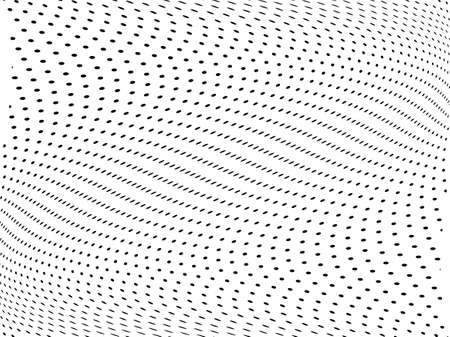Wavy halftone pattern.のイラスト素材