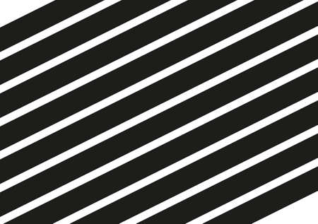 Black stripes on white background. Striped diagonal pattern Vector illustration of Background with slanted linesのイラスト素材