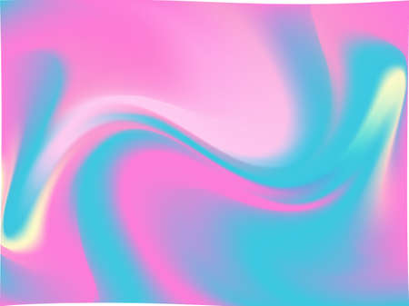 Vector pink-blue holographic background. Style 80s - 90s. Colorful texture in pastel,  neon color. For your creative design cover, screensavers, banners, book, printing, gift card, fashion, phone.のイラスト素材