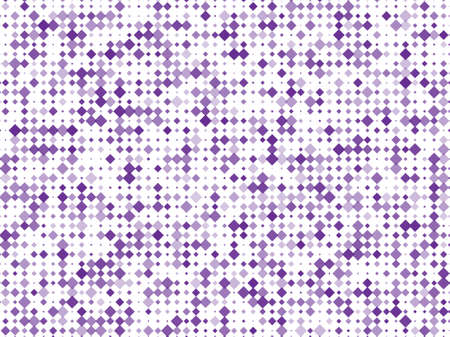Abstract geometric pattern with small squares. Design element for web banners, posters, cards, wallpapers, backdrops, panels Different shades of violet on white color Vector illustrationのイラスト素材