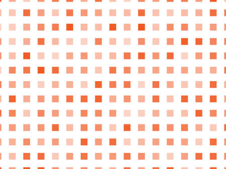 Abstract geometric pattern with small squares. Design element for web banners, posters, cards, wallpapers, backdrops, panels Different shades of orange on white color Vector illustrationのイラスト素材