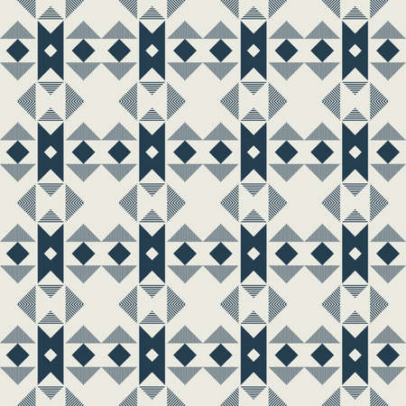 Geometric pattern in repeat. Fabric print. Seamless background, Scandinavian ornament, ethnic style....