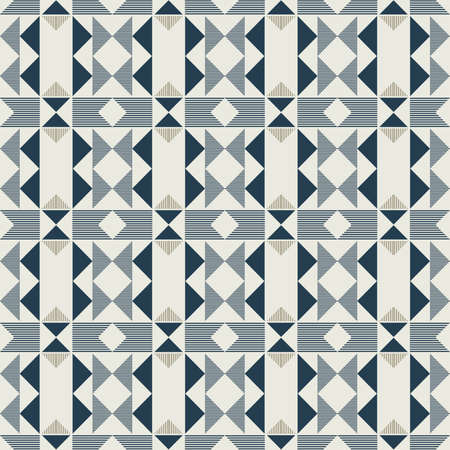 Geometric pattern in repeat. Fabric print. Seamless background, Scandinavian ornament, ethnic style....