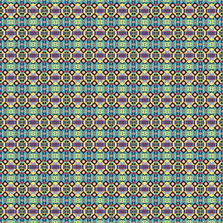 Ethnic pattern in the style of African tribes, Australian aborigines, American Indians. Seamless...