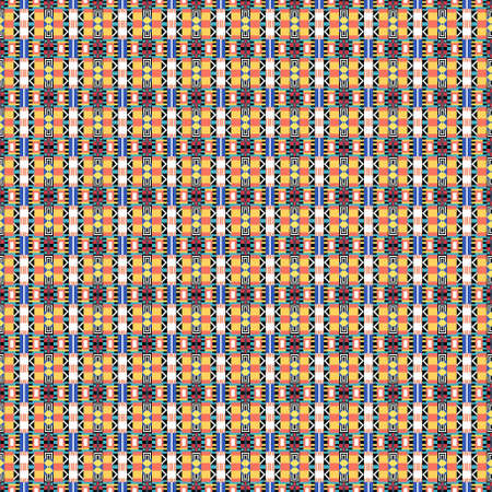 Ethnic pattern in the style of African tribes, Australian aborigines, American Indians. Seamless...