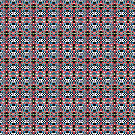 Ethnic pattern in the style of African tribes, Australian aborigines, American Indians. Seamless...