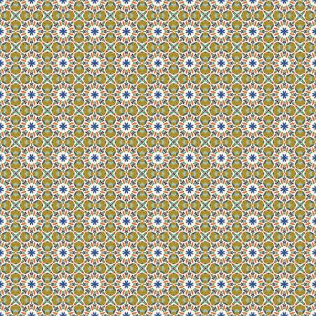 Ethnic pattern in the style of African tribes, Australian aborigines, American Indians. Seamless...