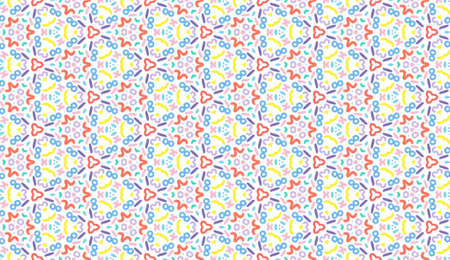 Design for printing on fabric, textile, paper, wrapper, scrapbooking. Traditional tile ornament in...