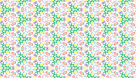 Design for printing on fabric, textile, paper, wrapper, scrapbooking. Traditional tile ornament in ethnic style. Seamless pattern. Authentic geometric background  in repeat.の写真素材