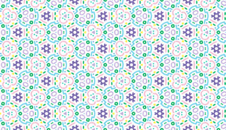 Design for printing on fabric, textile, paper, wrapper, scrapbooking. Traditional tile ornament in...
