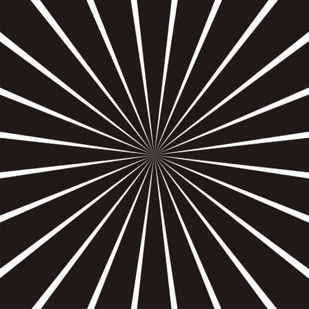 Abstract circular geometric shape Black and white sun rays, beams element Sunburst, starburst...