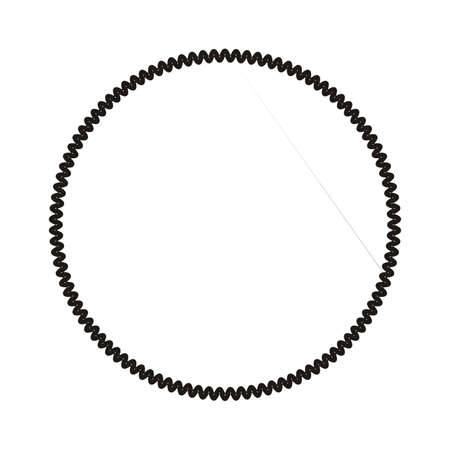 Vector starburst, sunburst badge. Abstract gear, mechanism detail. Black on white icon. Simple flat style Vintage  label, sticker. Design elements.のイラスト素材