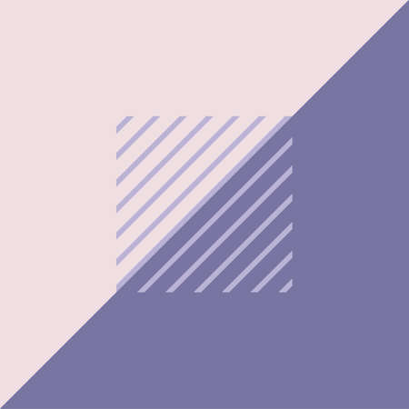 Minimalist design for websites, banners, newsletters, screensavers in the retro style of the 80s, 90s with geometric shapes Vector illustration in light, pastel shades of violet, pink color.のイラスト素材