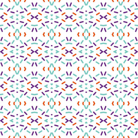 Ancient Geometric pattern in repeat. Fabric print. Seamless background, mosaic ornament, ethnic...