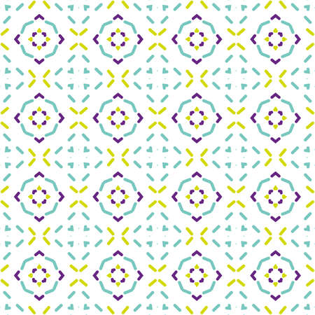 Ancient Geometric pattern in repeat. Fabric print. Seamless background, mosaic ornament, ethnic...