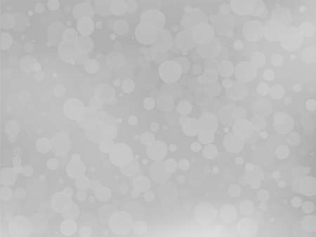 Gray-white gradient background with bokeh effect. Abstract blurred pattern. Overlapping transparent bubbles, circles, point. Light backdrop for banners, social media, screensavers Vector illustrationのイラスト素材