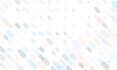 Light geometric background. Translucent, transparent ovals, ellipses with overlapping. Vector illustration. Pattern, backdrop in a modern minimalist style. Different shades of blue, pink, violet colorのイラスト素材